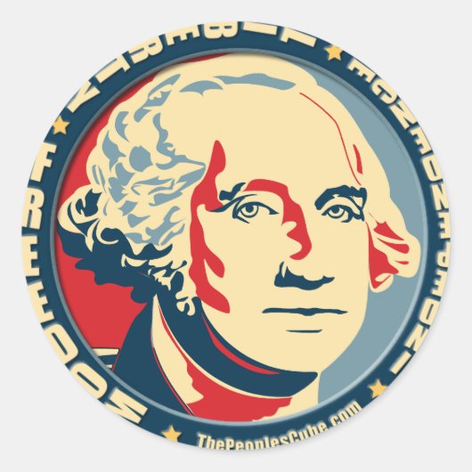 George Washington - Revolutie: OHP Sticker (Voorkant)