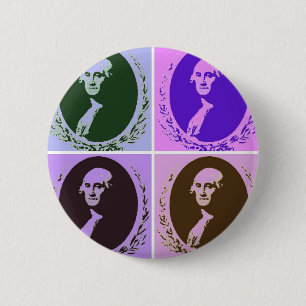 George Washington Ronde Button 5,7 Cm