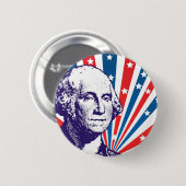 George Washington Ronde Button 5,7 Cm (Voorkant /achterkant)