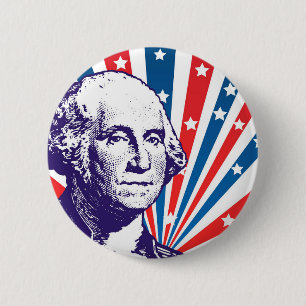 George Washington Ronde Button 5,7 Cm