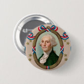 George Washington Ronde Button 5,7 Cm (Voorkant /achterkant)