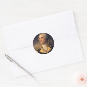 George Washington Ronde Sticker (Envelop)