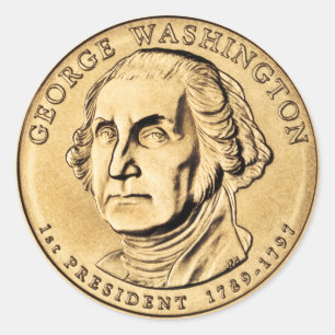 George Washington Ronde Sticker