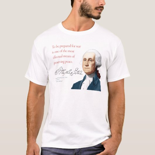 George Washington Shirt #1 "Oorlog en vrede" (Voorkant)