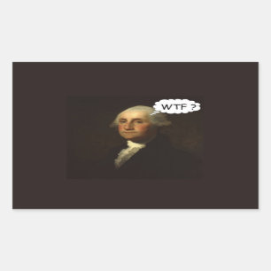 George Washington Spinning in zijn graf Rechthoekige Sticker