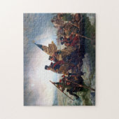 George Washington steekt de Delaware over Legpuzzel (Verticaal)