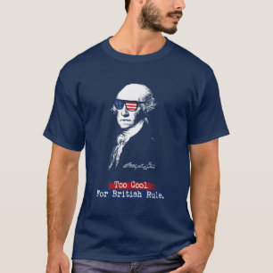 George Washington. Te cool voor de britse regel. T-shirt