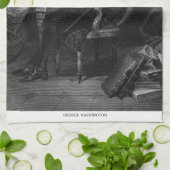 George Washington Theedoek (Gevouwen)