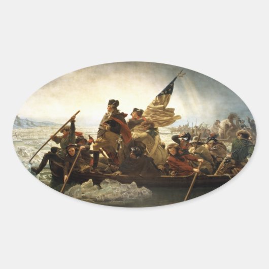 George Washington Traversant le Sticker du Delawar (Devant)