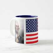 George Washington US Drapeaux Mugs (Devant gauche)