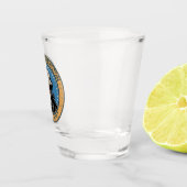 George Washington US President Illustration Badge Shot Glas (Rechts)