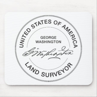 George Washington USA Land Surveyor Seal Muismat