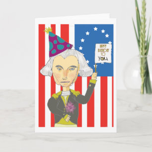 George Washington Verjaardag Kaart