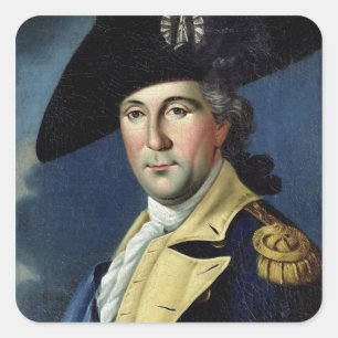 George Washington Vierkante Sticker