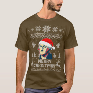George Washington Vrolijk kerstfeest T-shirt
