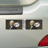 George Washington WTF - 2 autocollants (En voiture)