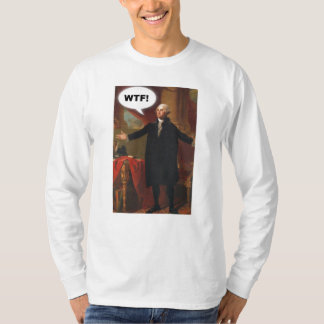 George Washington WTF (zonder onderschrift) Lange  T-shirt