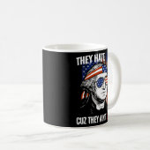 George Washington Ze haten ons omdat ze ons niet z Koffiemok (Voorkant rechts)