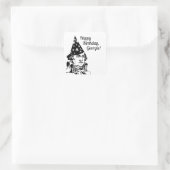 George Washington's Birthday Vierkante Sticker (Tas)