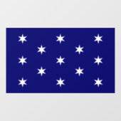 George Washington's commandant in de vlag Raamsticker (Vel)