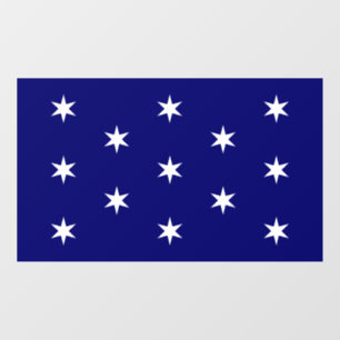 George Washington's commandant in de vlag Raamsticker