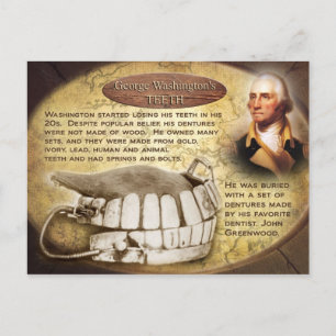 George Washington's Teeth (Dentures) Briefkaart