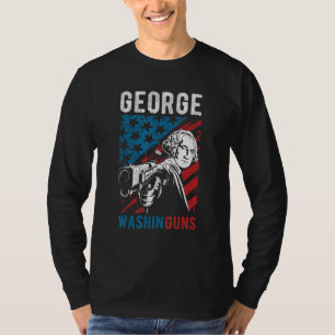 George Washinguns 2e amendement Pro Pistool 4e jun T-shirt