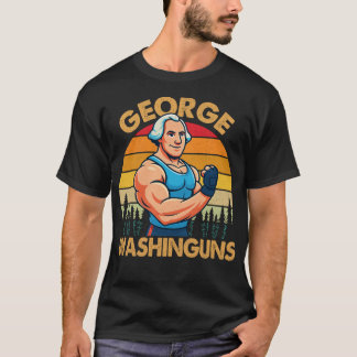George Washinguns Gym Grappige Vintage Zonsonderga T-shirt