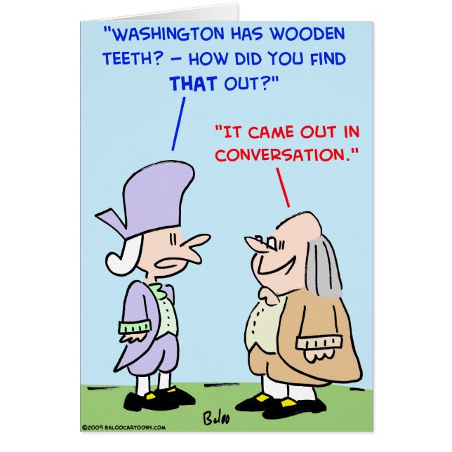 george wasington houten tanden (Voorkant)