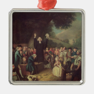 George Whitefield preken Metalen Ornament