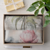 Georgeous Peony Botanical Flower Illustration Tissuepapier (Geschenk)