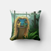 Georgeousaurus Blond Dinosaur Kussen (Voorkant)
