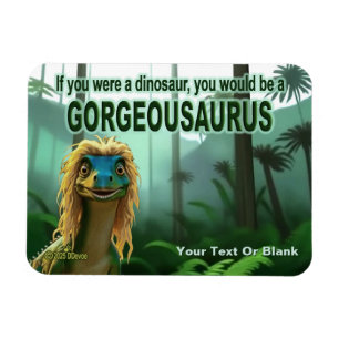 Georgeousaurus Blond Dinosaur Magneet