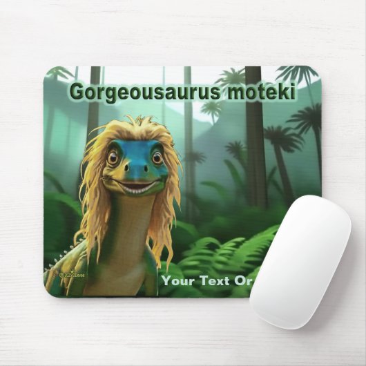 Georgeousaurus Blond Dinosaur Muismat (Met muis)