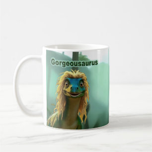 Georgeousaurus Blonde Dinosaur Koffiemok