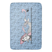 Georges Barbier 1920 Mode Lady en Bird Badmat (Voorkant Verticaal)