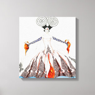 Georges Barbier Art Deco Mode Canvas Afdruk