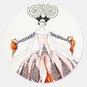 Georges Barbier Art Deco Mode Stickers