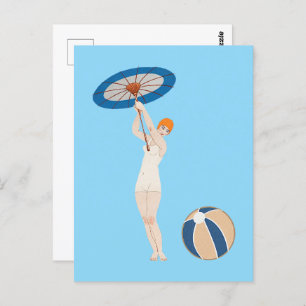 Georges Barbier Au Lido 1924 Mode Briefkaart