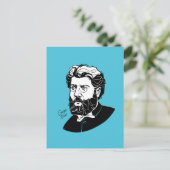 Georges Bizet Briefkaart (Staand voorkant)