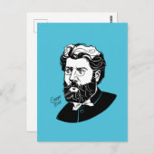 Georges Bizet Briefkaart (Voorkant / Achterkant)