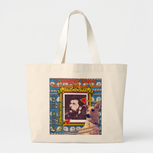 Georges Bizet Grote Tote Bag (Voorkant)