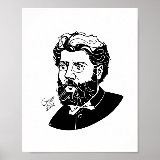 Georges Bizet Poster (Voorkant)