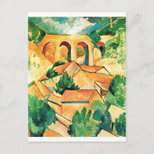 Georges Braque - Viaduc de l'Estaque Painting Briefkaart