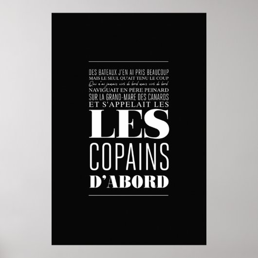 Georges Brassens Poster (Voorkant)
