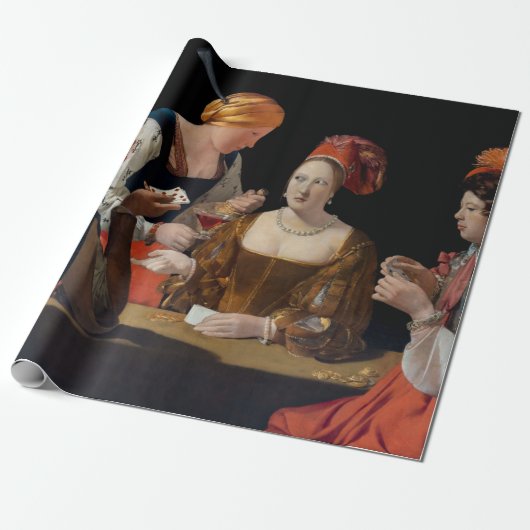 Georges de la Tour - Cheat with Ace of Diamonds Cadeaupapier (Uitgerold)