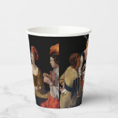 Georges de la Tour - Cheat with Ace of Diamonds Papieren Bekers (Links)