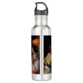 Georges de la Tour - Cheat with Ace of Diamonds Waterfles (Achterkant)