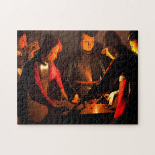 Georges de la Tour - de Dices-spelers Legpuzzel