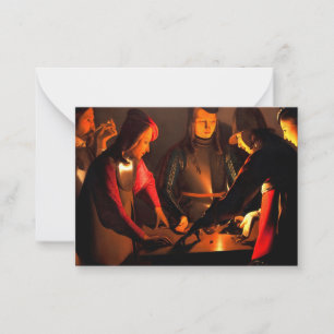 Georges de la Tour - de Dices-spelers Notitiekaartje